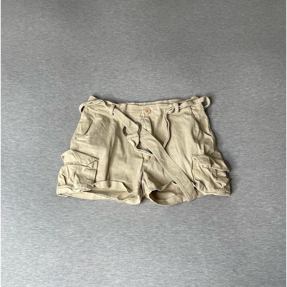 Fashion Nova Women's Jane in the Jungle Ring Belt Cargo Shorts